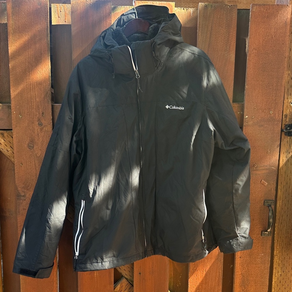 Columbia Black Hooded Jacket